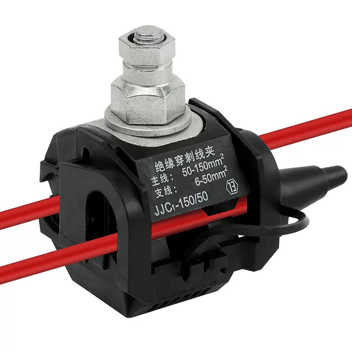 Insulation puncture wire clamp